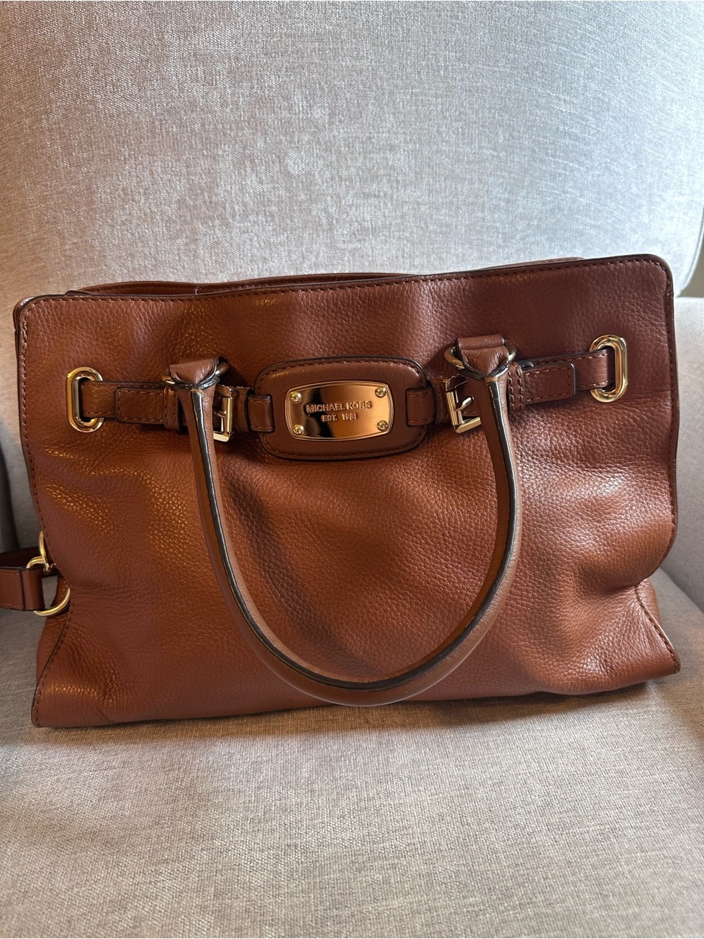 Michael Kors Hamilton Leather Tote Bag